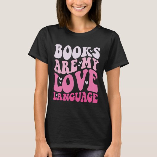 Books Are My Love Language Valentine Day Kids Boys T-shirt (Voorkant)