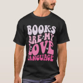 Books Are My Love Language Valentine Day Kids Boys T-shirt (Voorkant)