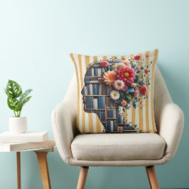 Books Are My Therapy for Bookish Kussen