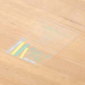 Books Baby Shower Acryl Uitnodigingen (Laagn)