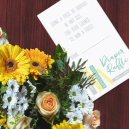 Books Baby Shower Diaper Raffle Informatiekaartje