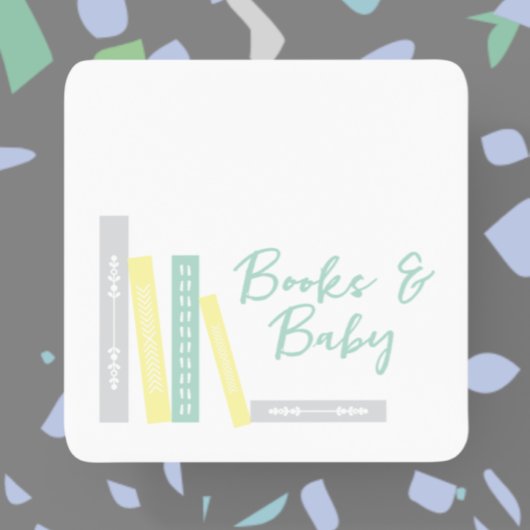 Books Baby Shower Kartonnen Onderzetters