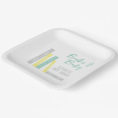 Books Baby Shower Papieren Bordje (Gebogen)