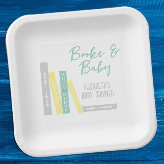 Books Baby Shower Papieren Bordje