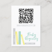 Books Baby Shower Registry Informatiekaartje (Voorkant)