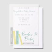 Books Baby Shower Vellum Uitnodigingen (Offset)