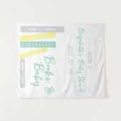 Books Baby Shower Wandkleed (Voorkant (horizontaal))