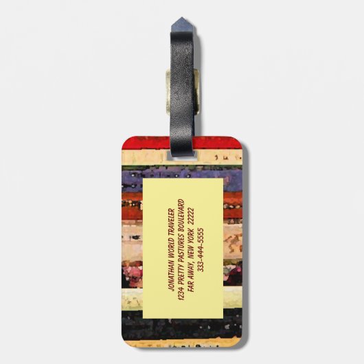 Books Bagagelabel (Achterkant verticaal)