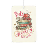 Books Blankets and Hot Cocoa  Luchtverfrisser (Voorkant)