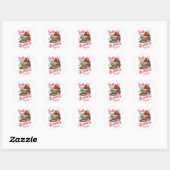Books Blankets and Hot Cocoa Ronde Sticker (Vel)