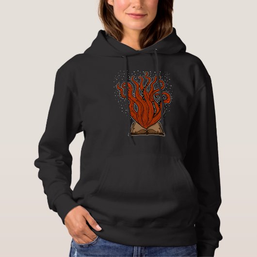 Books Book Reading Octopus Kraken Book Reader Hoodie (Voorkant)