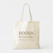 Books, Bookmarks & Problems Elegant Playful Book Tote Bag (Achterkant)