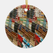 BOOKS Bookworm Library Read Learn Bookshelf GIFTS Keramisch Ornament (Voorkant)