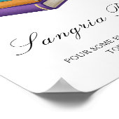 Books Bridal shower - Sangria bar Poster (Hoek)