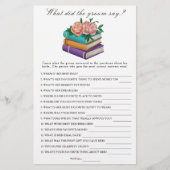 Books Bridal shower What did the groom say game (Voorkant)