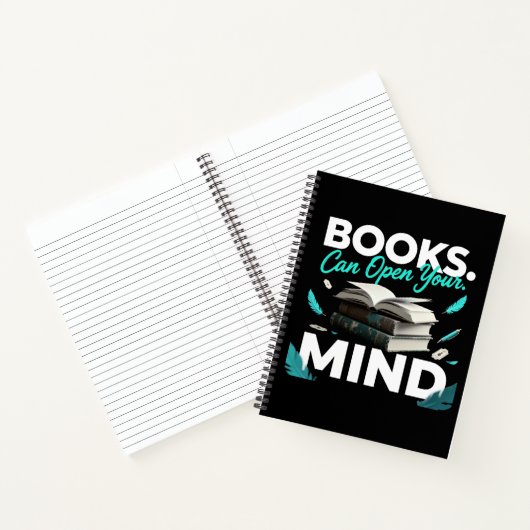 Books Can Open Your Mind Notitieboek (Binnen)