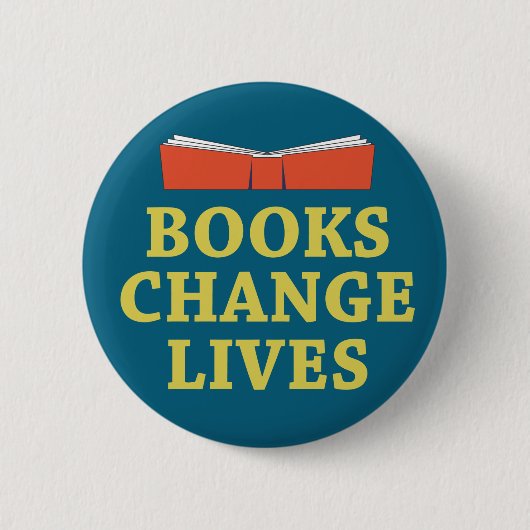 Books Change Lives Ronde Button 5,7 Cm (Voorkant)