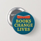 Books Change Lives Ronde Button 5,7 Cm (Voorkant /achterkant)