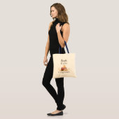 Books Coffee & Cozy Corners Tote Bag | Book Lover  (Voorkant (model))