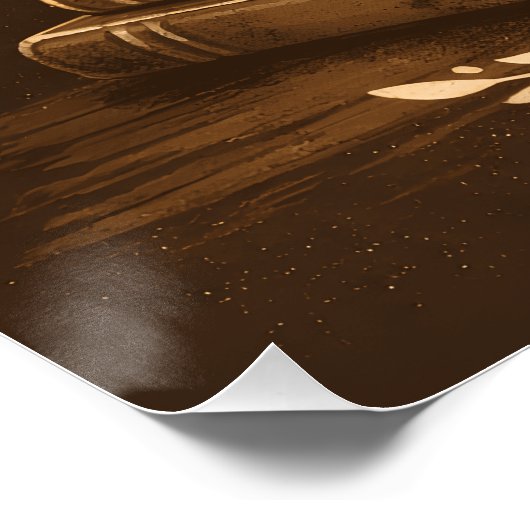 Books, Coffee & Quiet – Dark Academia Book Lover Perfect Poster (Hoek)