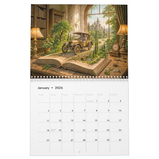 Books Come Alive – Imaginative Literary Kalender (Jan 2026)