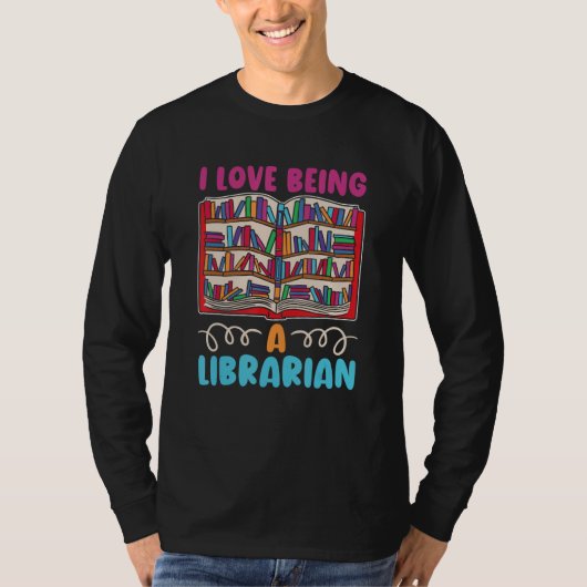 Books Cute Writer Librarian  Library Bookworm Book T-shirt (Voorkant)