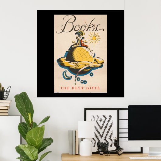BOOKS - de beste cadeautjes Poster (Thuiskantoor)