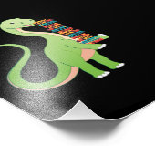 Books Dino Reading Book Literature Foto Afdruk (Hoek)