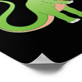 Books Dino Reading Book Literature Poster (Hoek)