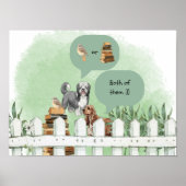 Books & Dogs Poster (Voorkant)