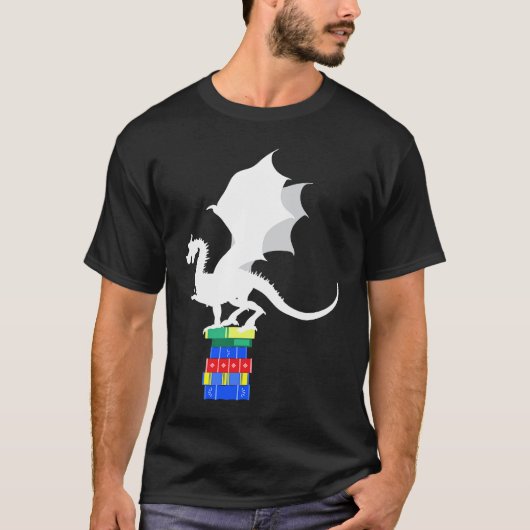 Books Dragon Reading Reading Friend T-shirt (Voorkant)