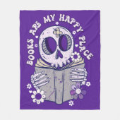 Books Fleece Deken (Voorkant)
