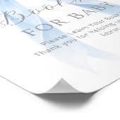 Books for baby Blue Coquette Bow Baby Shower Poster (Hoek)