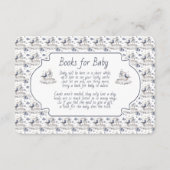 Books for Baby Blue Seagull Seashells Informatiekaartje (Voorkant)