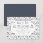 Books for Baby Blue Seagull Seashells Informatiekaartje (Voorkant / Achterkant)