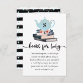 Books for Baby Boy Blue Tea Party & Books Informatiekaartje (Voorkant / Achterkant)