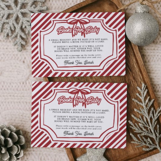 Books for Baby Card Insert  Informatiekaartje