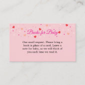 Books For Baby Card to Include with Invitations Informatiekaartje (Voorkant)