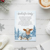 Books for Baby Cow Calf Christmas Winter  Informatiekaartje