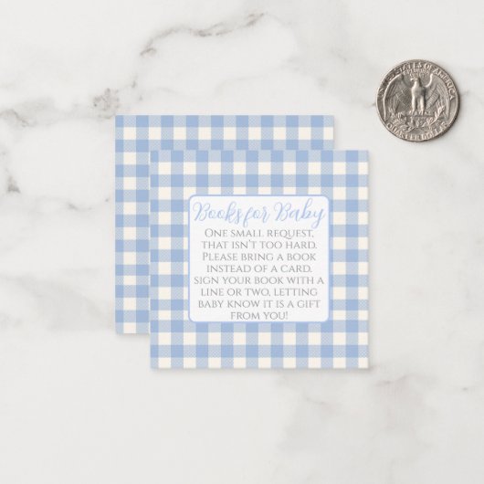 Books for Baby Enclosure Card Notitiekaartje (Voorkant / Achterkant in situ)