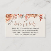 Books for Baby Fall Shower Enclosure Card Informatiekaartje (Voorkant)