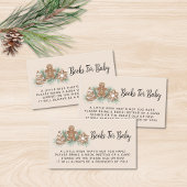 Books for Baby Gingerbread Baby Shower Informatiekaartje