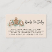 Books for Baby Gingerbread Baby Shower Informatiekaartje (Voorkant)
