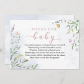 Books for Baby Insert Card for Baby Shower Kaart (Voorkant / Achterkant)