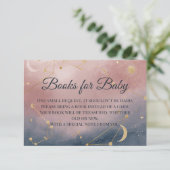 Books for Baby Insert | Modern Boho Celestial Show Bedankkaart (Staand voorkant)