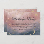 Books for Baby Insert | Modern Boho Celestial Show Bedankkaart (Voorkant / Achterkant)