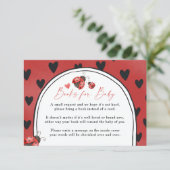 Books for Baby Ladybug Request Card Informatiekaartje (Staand voorkant)