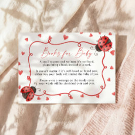 Books for Baby ladybug Request Card Informatiekaartje
