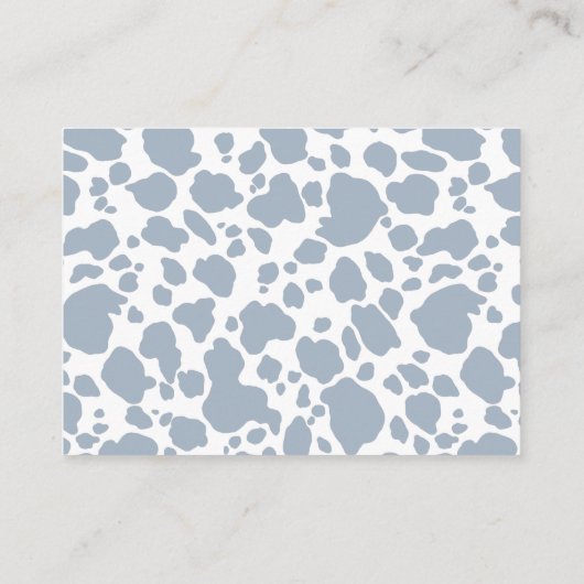 Books for Baby Little Cowboy Baby Shower Informatiekaartje (Achterkant)