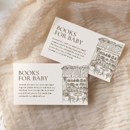 Books for Baby Paris French Patisserie Baby Shower Informatiekaartje